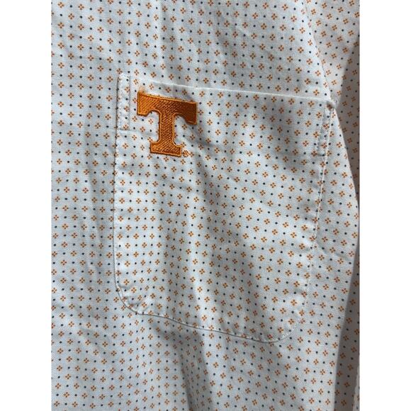 VOLS TENNESSEE Orange White Button Down Long Sleeve Shirt Fredrick Martin XXL - Picture 2 of 6
